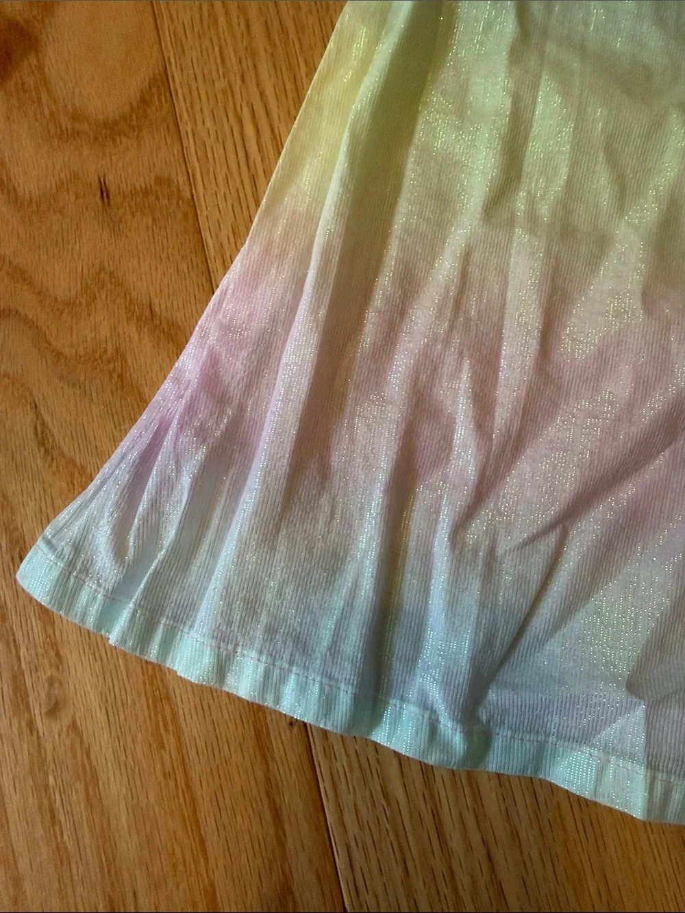 New no Tags Cat & Jack Girls' Shimmery Ombre Swim Coverup - Pink, Yellow, Blue